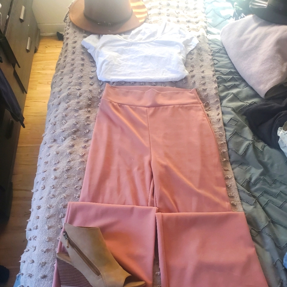 Another pair of the blush pants flare bottom